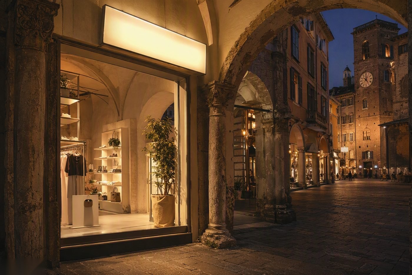 Insegne per Negozi a San Giorgio Bigarello — lavoro di Insegne Mantova